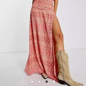 NWOT FREE PEOPLE Marion Skirt in Candy Combo